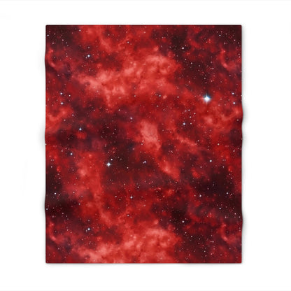 Scarlet Starscape Throw Blanket