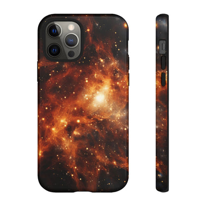 Orange Nebulae Phone Case