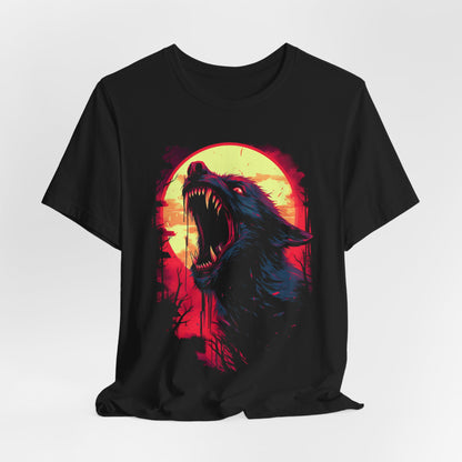 Howling Werewolf Halloween T-Shirt