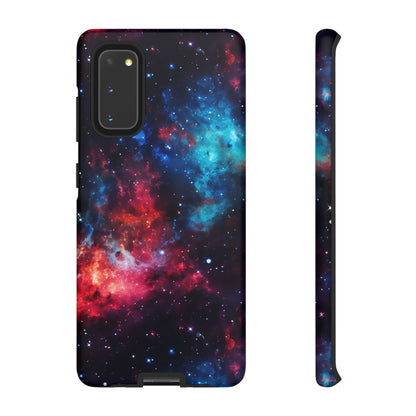 Red and Blue Nebula Phone Case