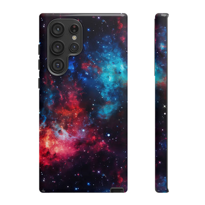 Red and Blue Nebula Phone Case