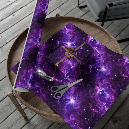 Vivid Purple Space Wrapping Paper