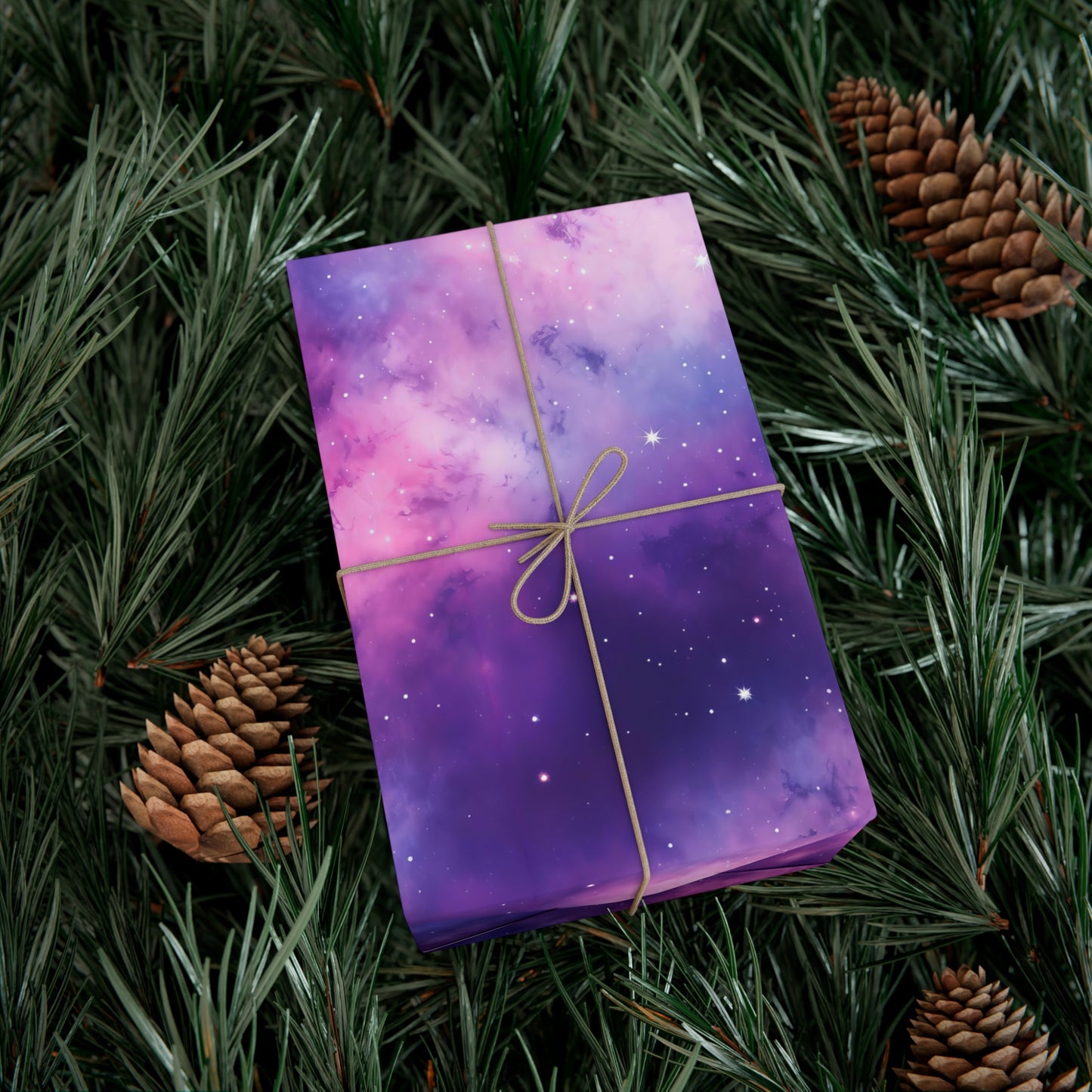 Soft Purple Nebula Wrapping Paper