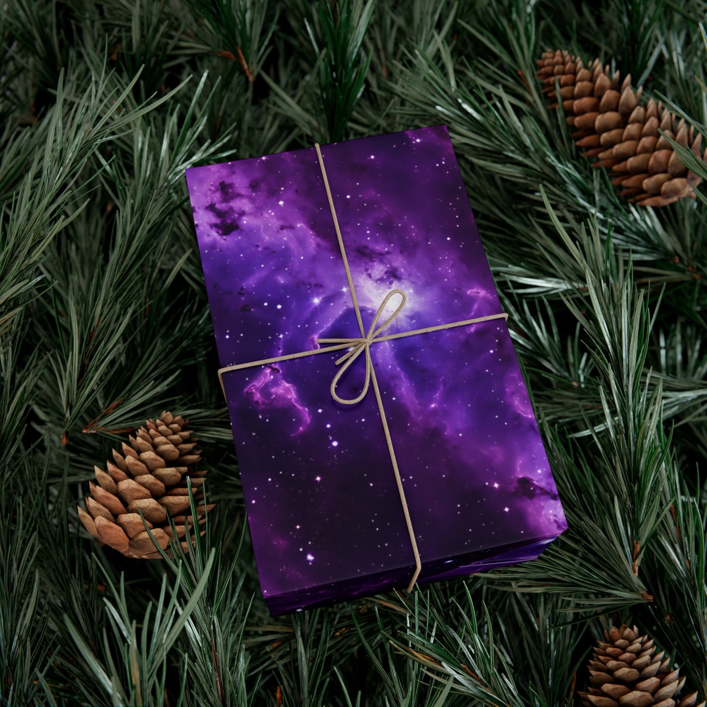 Vivid Purple Space Wrapping Paper