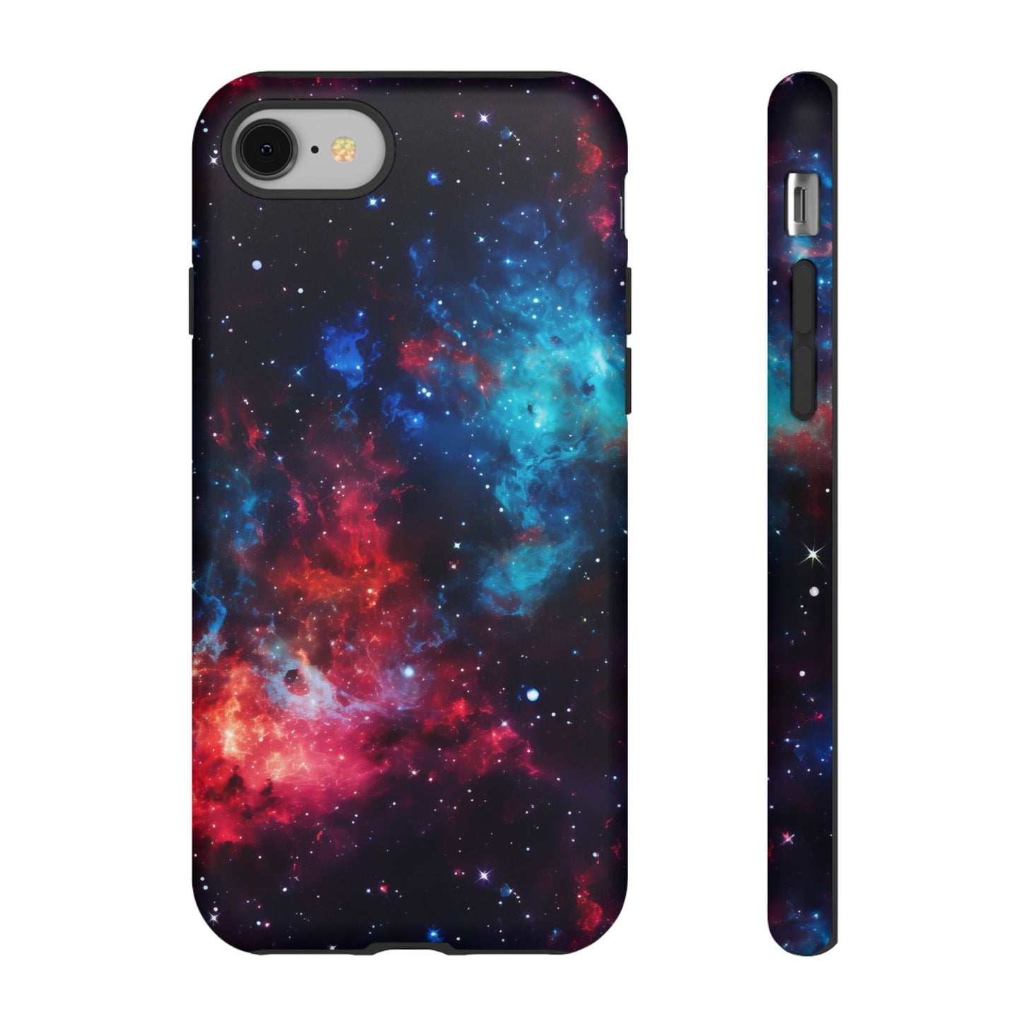 Red and Blue Nebula Phone Case