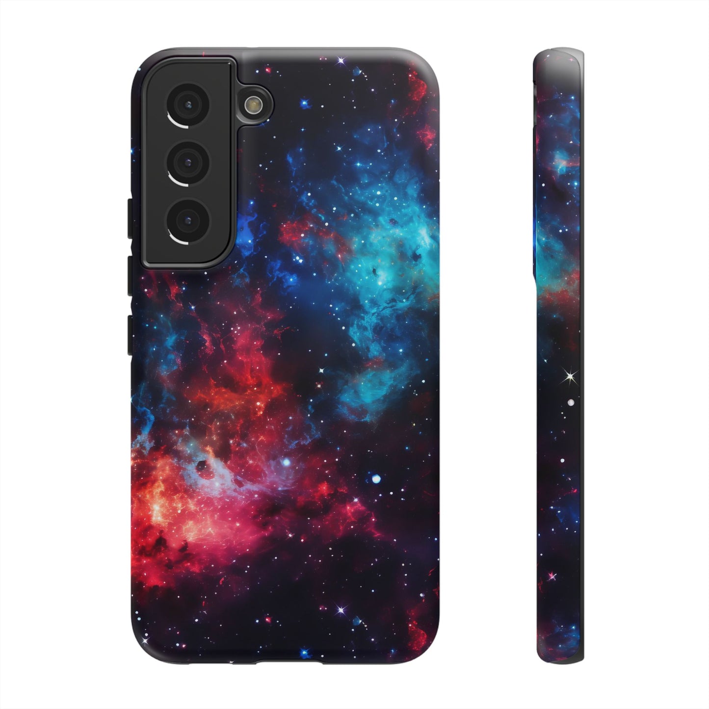 Red and Blue Nebula Phone Case