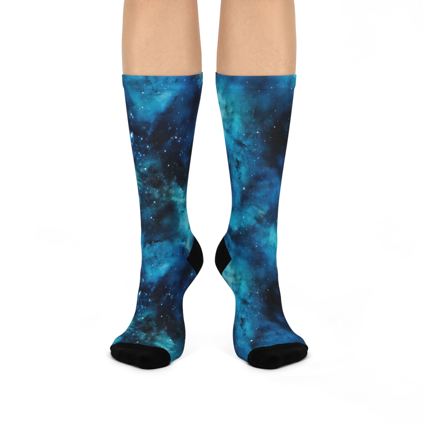 Cerulean Starscape Socks