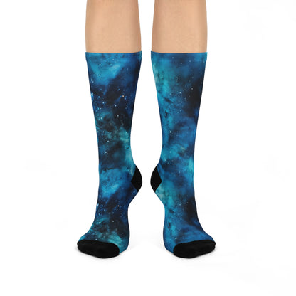 Cerulean Starscape Socks