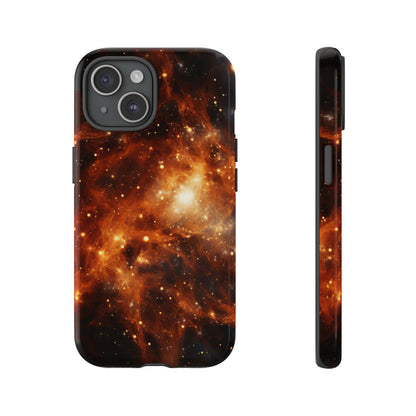 Orange Nebulae Phone Case