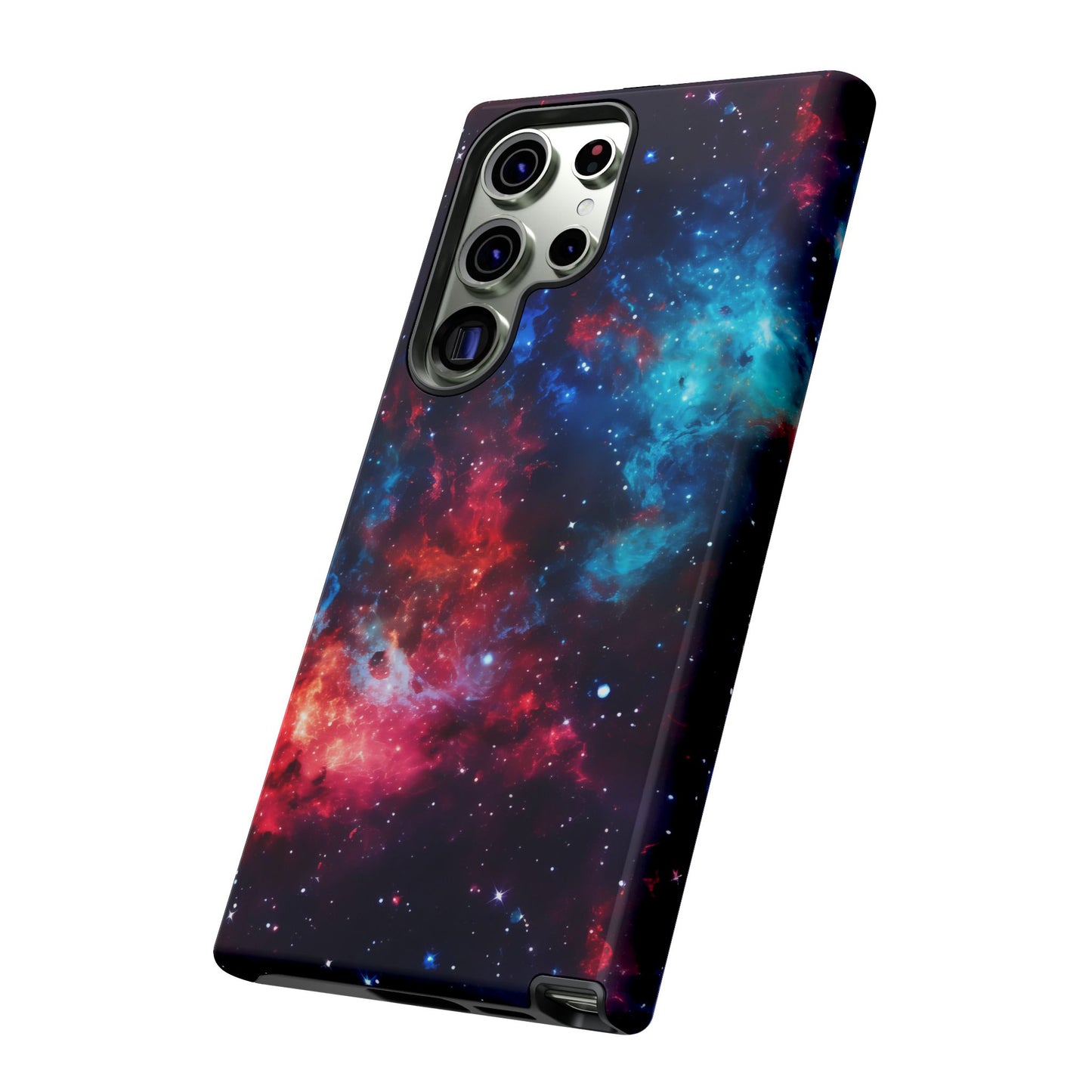 Red and Blue Nebula Phone Case