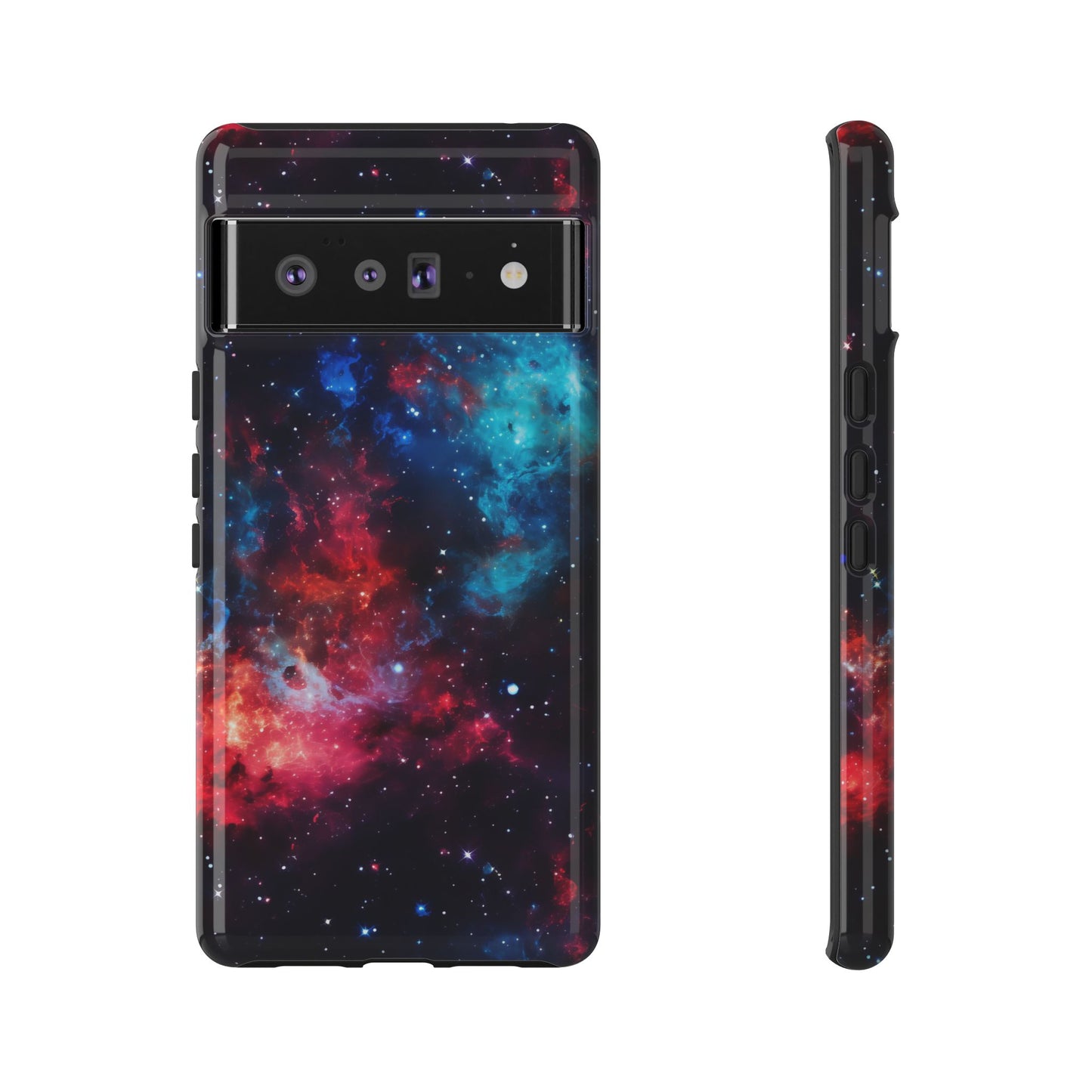 Red and Blue Nebula Phone Case