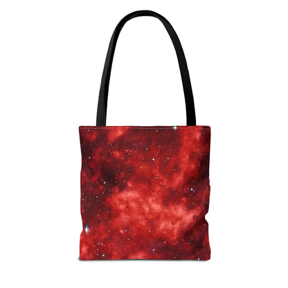 Scarlet Starscape Tote Bag