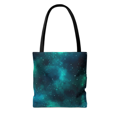 Cyan Starscape Tote Bag