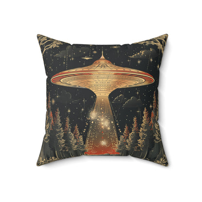 Forest Abduction Throw Pillow