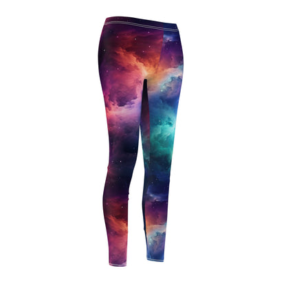 Neon Nebula Casual Leggings