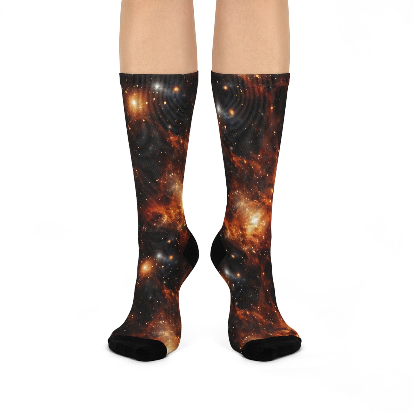 Orange Nebulae Socks