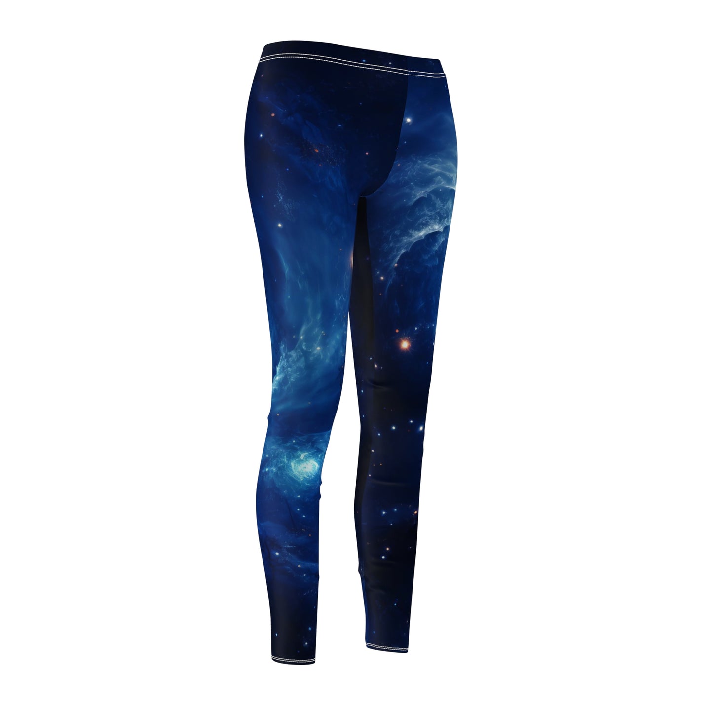 Blue Nebula Cluster Casual Leggings