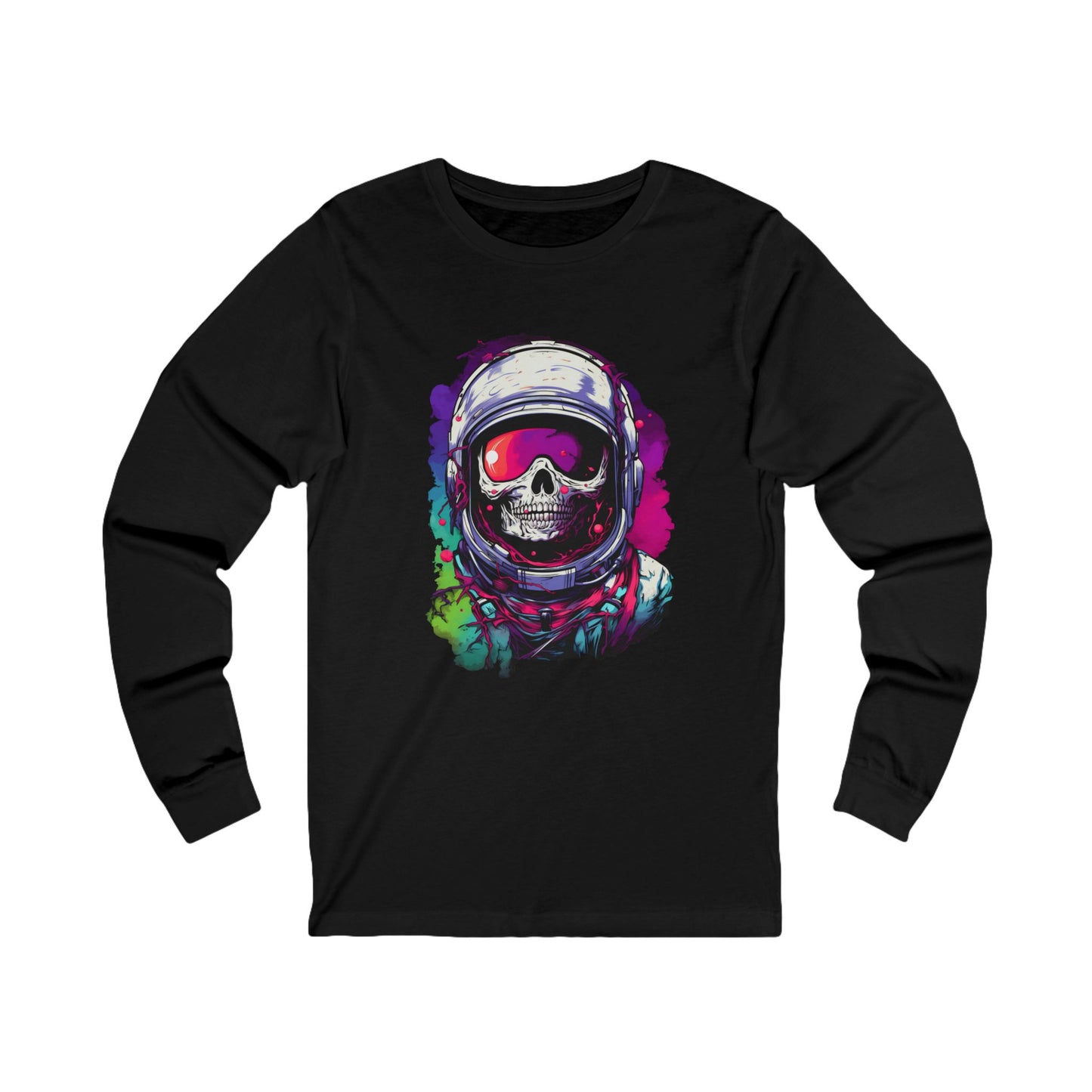 Astro Skeleton Long Sleeve Halloween Shirt