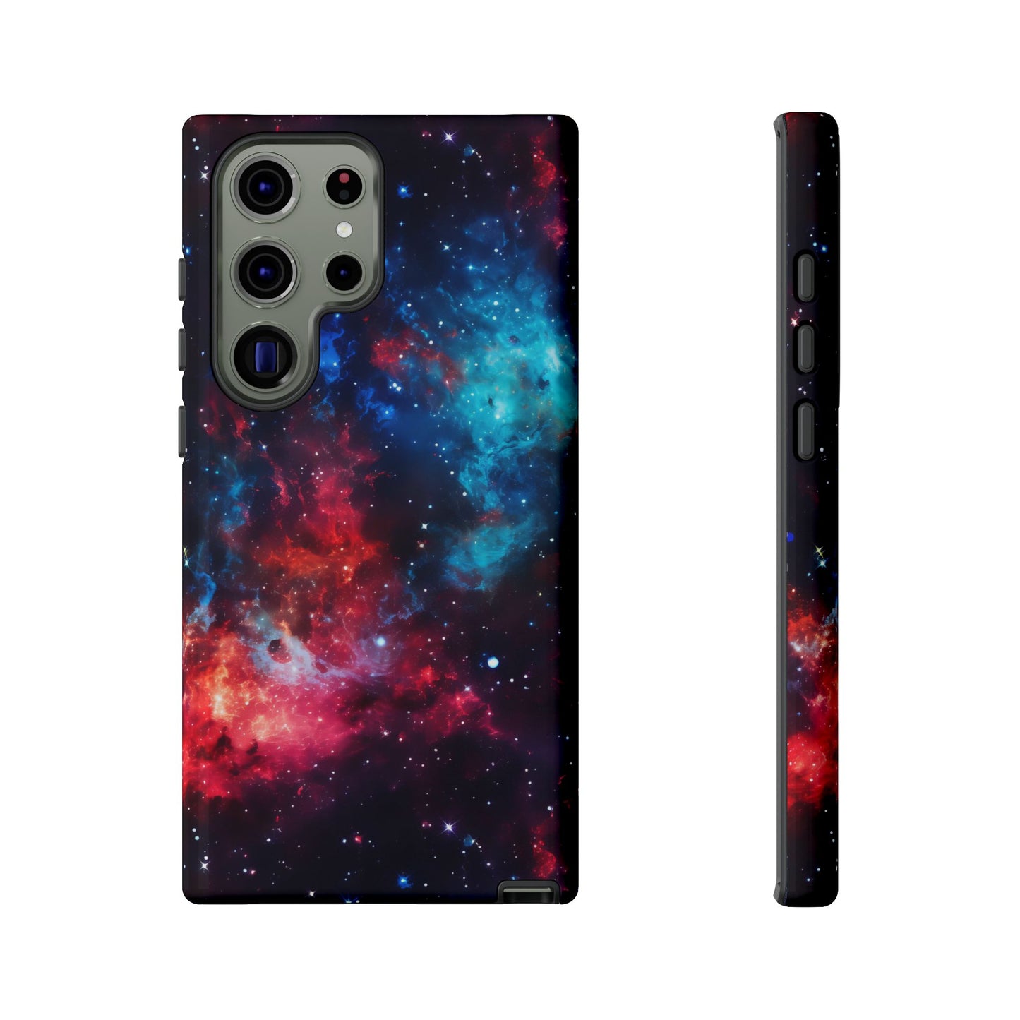 Red and Blue Nebula Phone Case