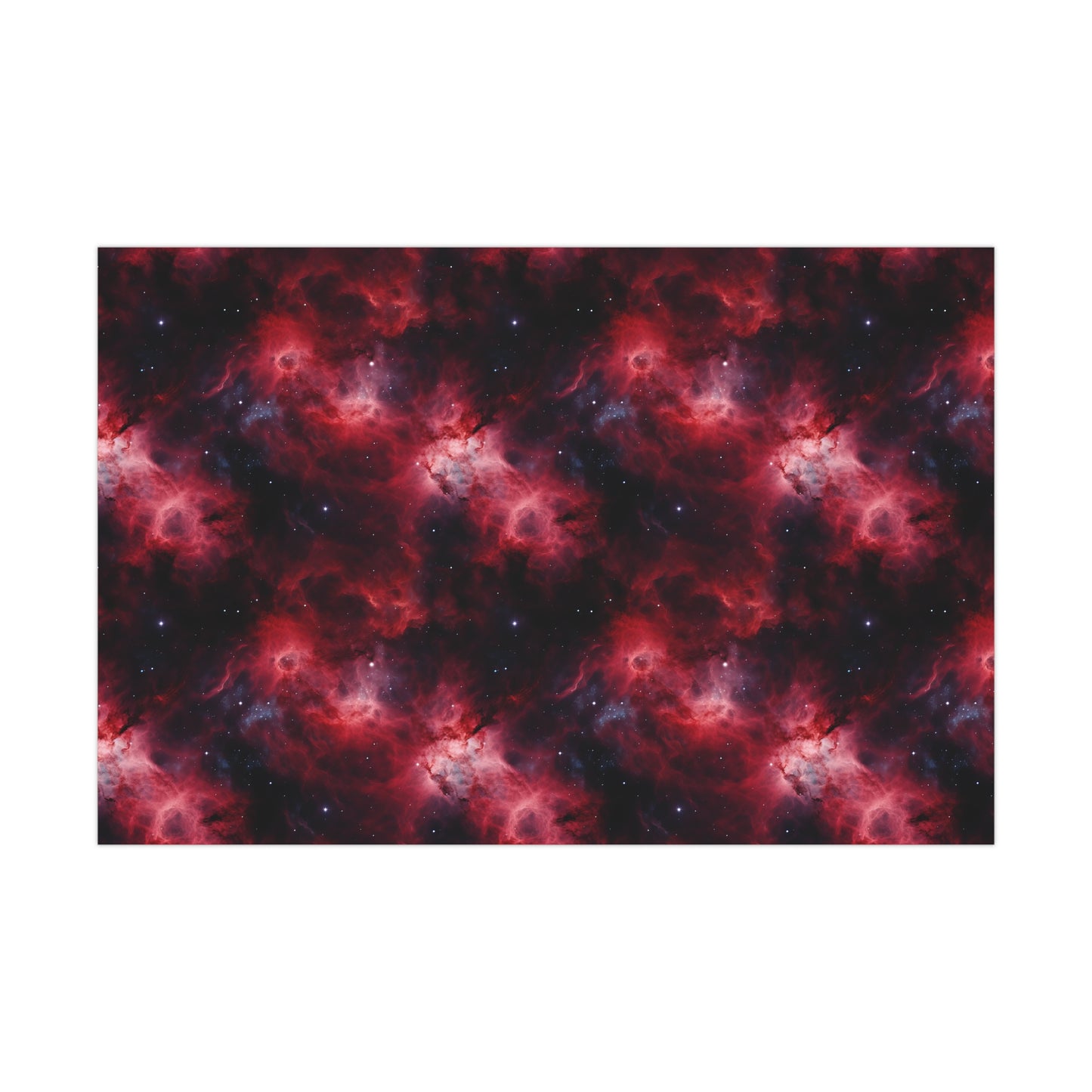 Crimson Nebulae Wrapping Paper