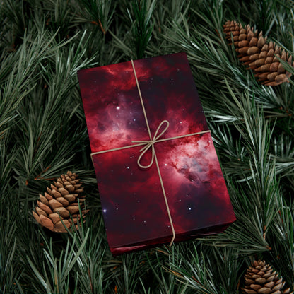 Crimson Nebulae Wrapping Paper