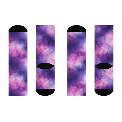 Soft Purple Nebula Socks