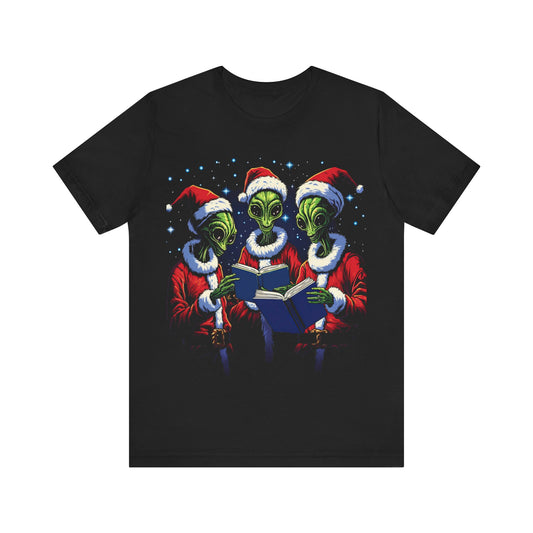 Alien Christmas Carolers T-Shirt