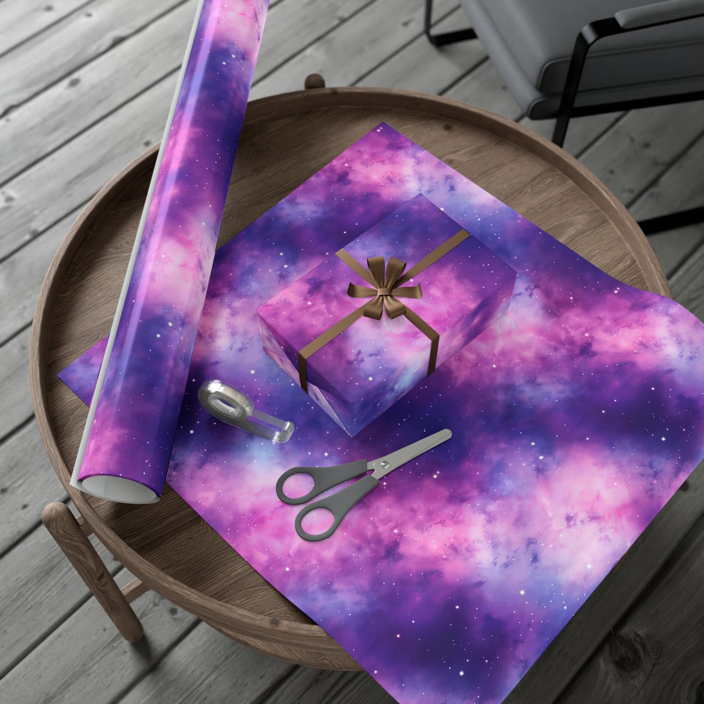 Soft Purple Nebula Wrapping Paper