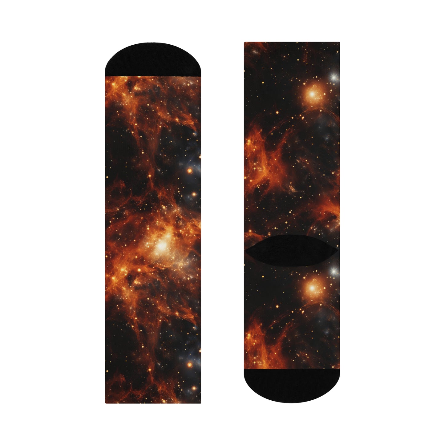 Orange Nebulae Socks