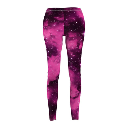 Pink Starscape Casual Leggings