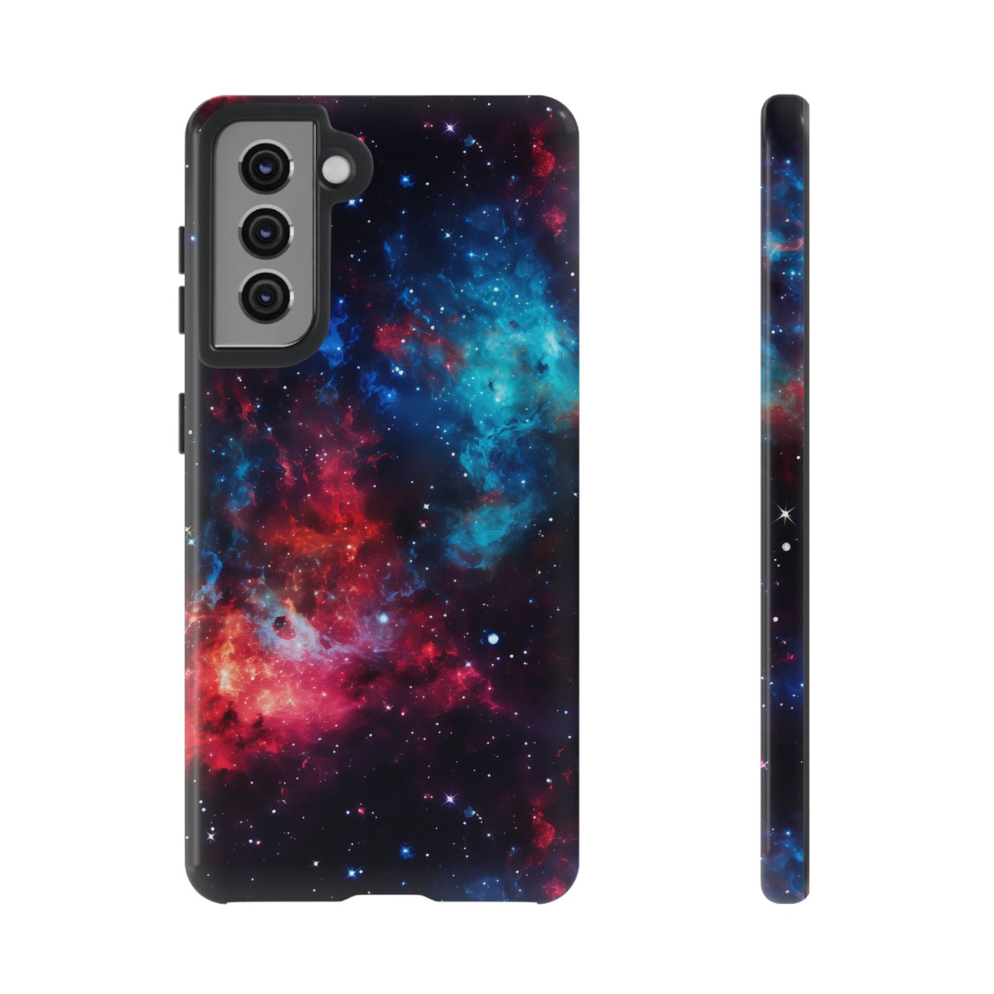 Red and Blue Nebula Phone Case