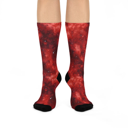 Scarlet Starscape Socks