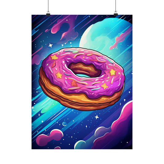 Deep Space Doughnut Poster