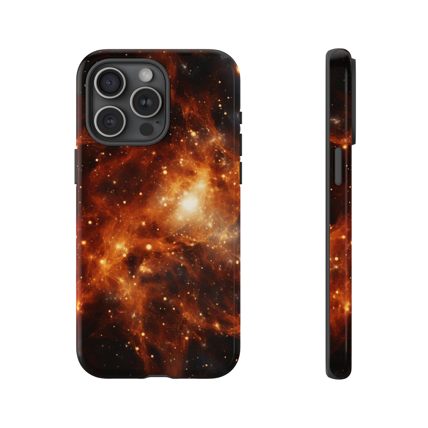 Orange Nebulae Phone Case