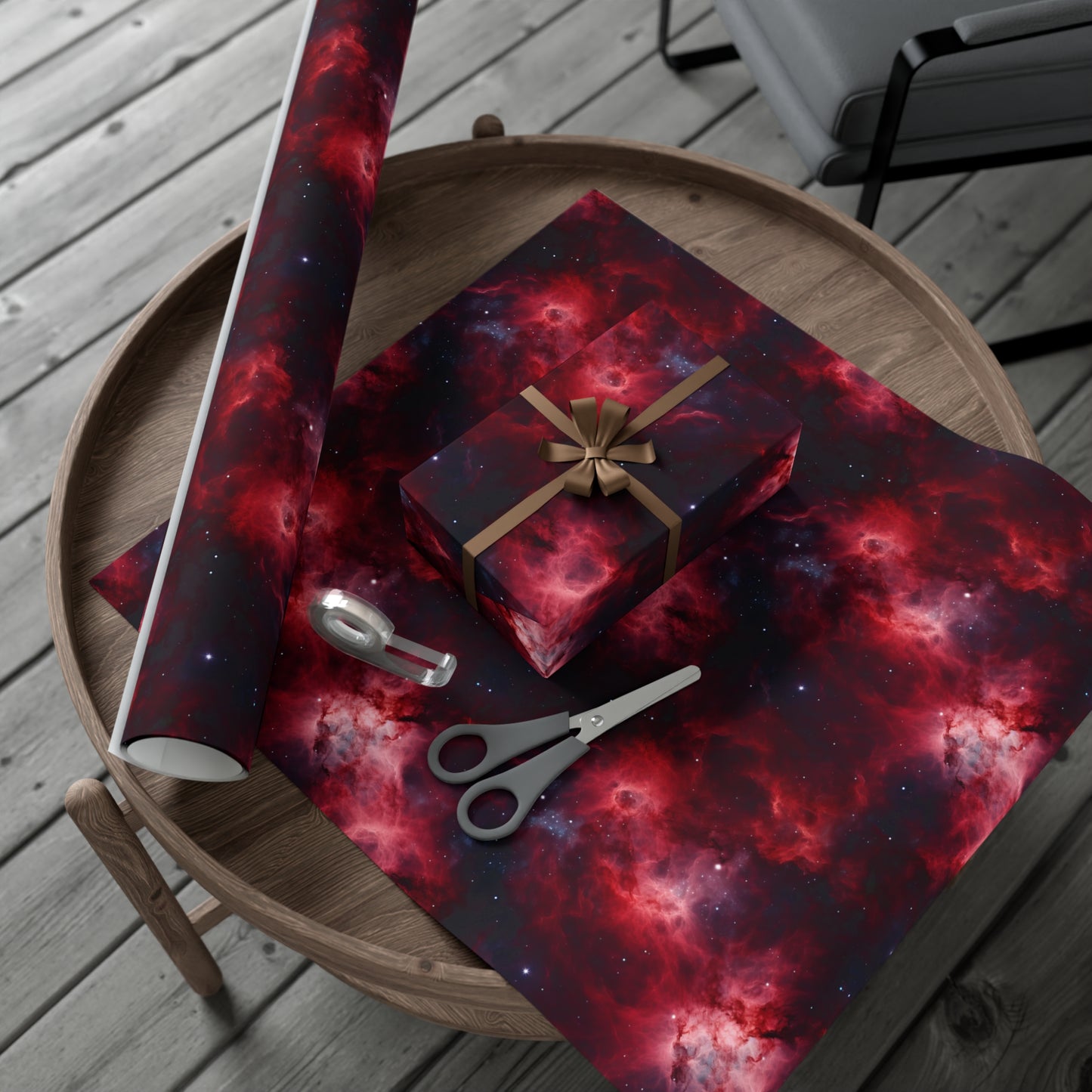 Crimson Nebulae Wrapping Paper