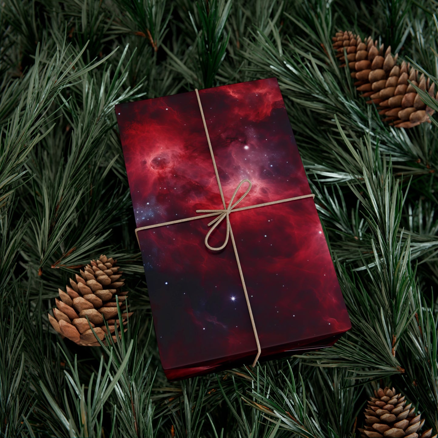 Crimson Nebulae Wrapping Paper