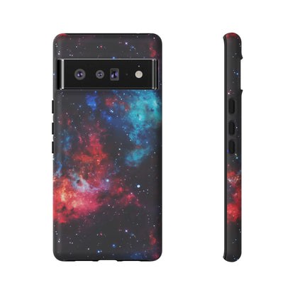 Red and Blue Nebula Phone Case