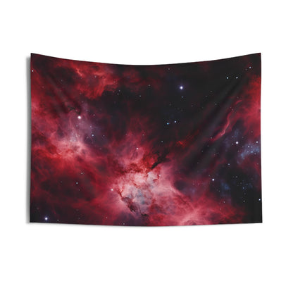 Crimson Nebulae Wall Tapestry