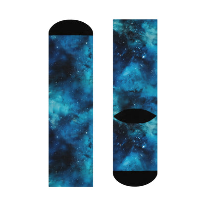 Cerulean Starscape Socks