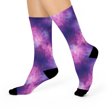 Soft Purple Nebula Socks