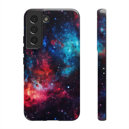 Red and Blue Nebula Phone Case