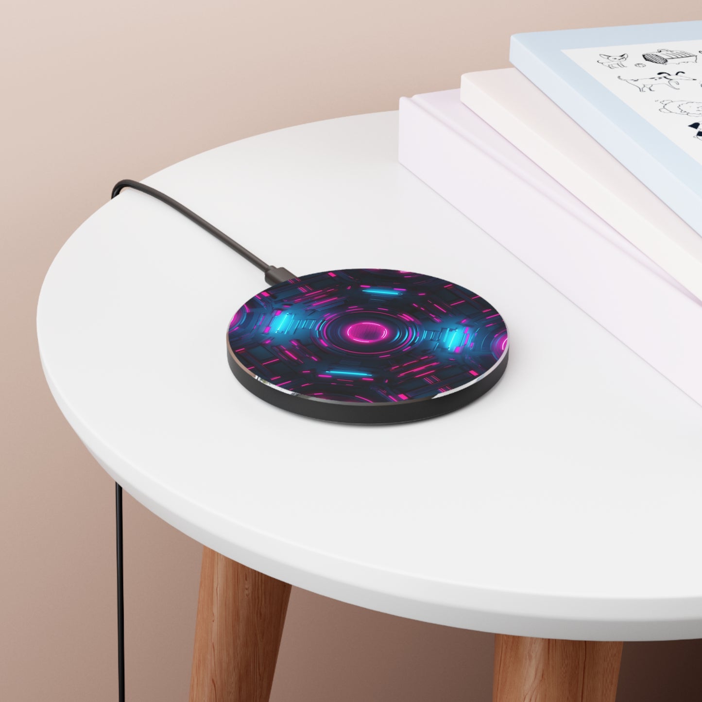 Neon Capacitor Wireless Charger