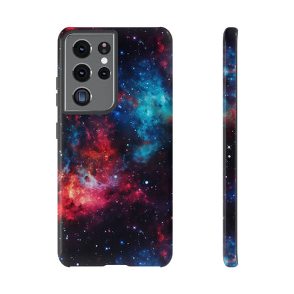 Red and Blue Nebula Phone Case