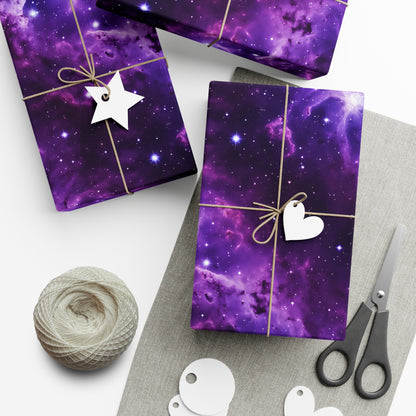 Vivid Purple Space Wrapping Paper