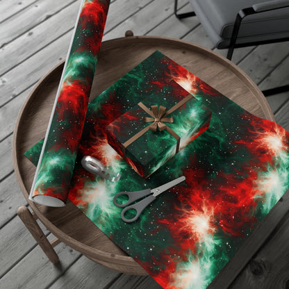 Festive Nebula Wrapping Paper