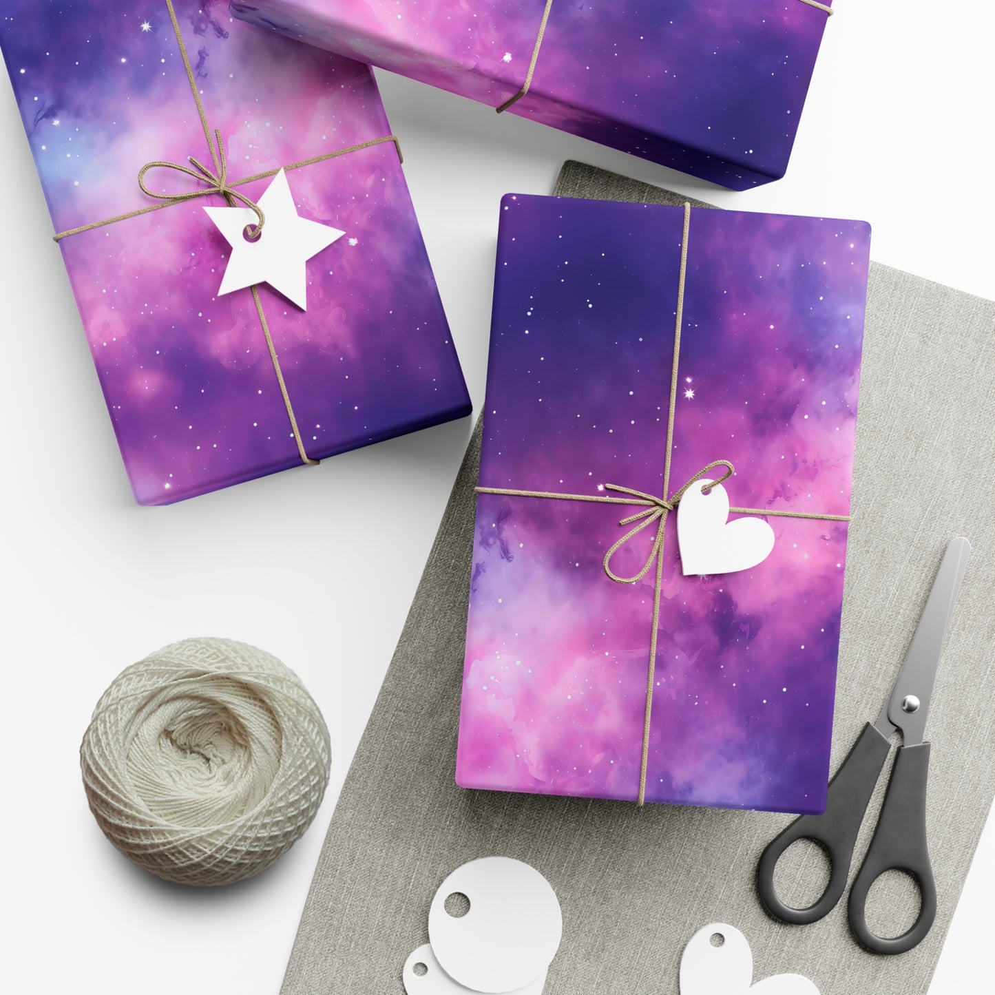 Soft Purple Nebula Wrapping Paper