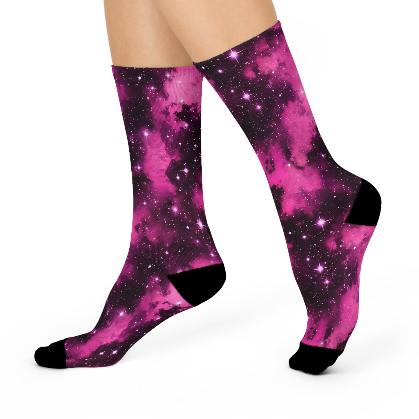 Pink Starscape Socks