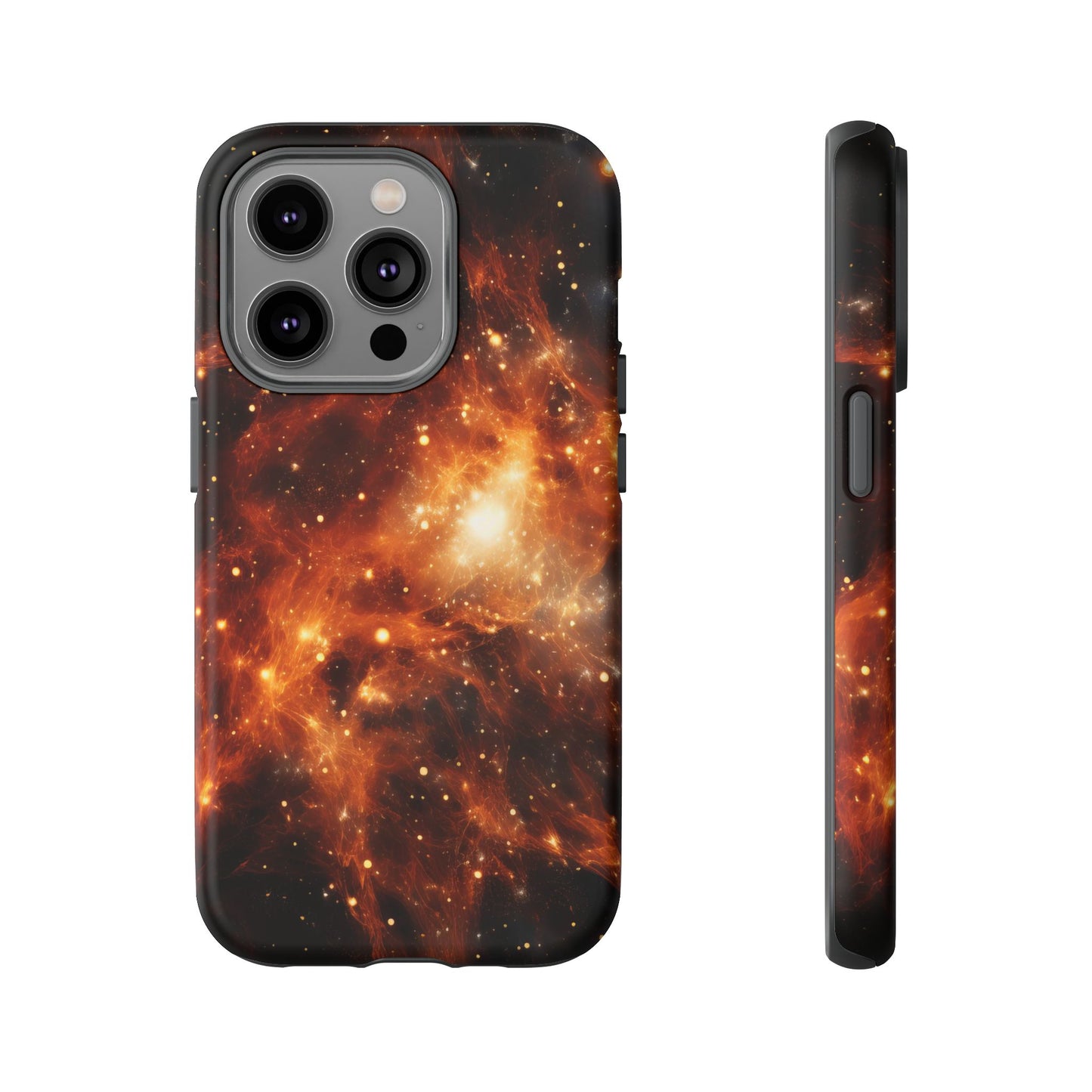 Orange Nebulae Phone Case