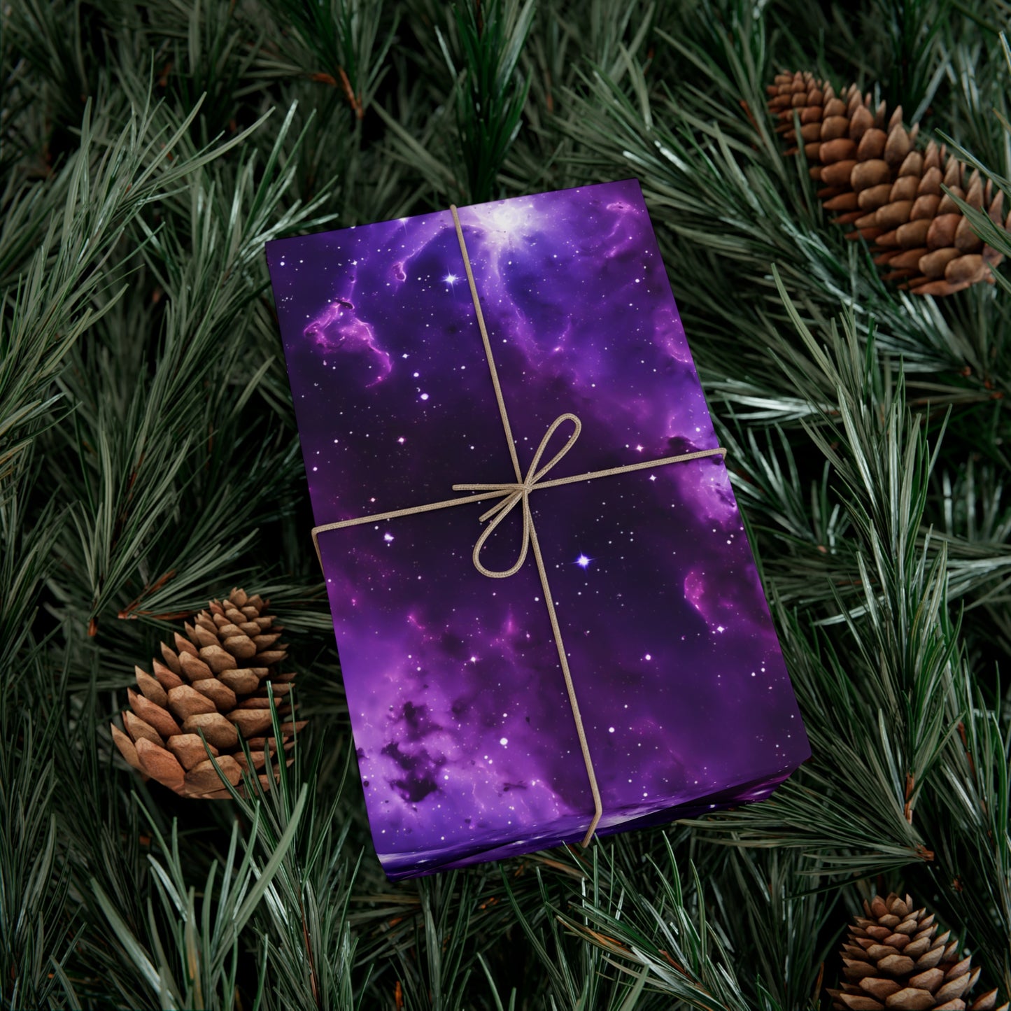 Vivid Purple Space Wrapping Paper