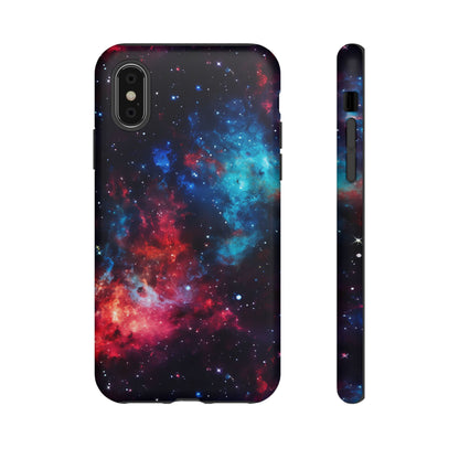 Red and Blue Nebula Phone Case